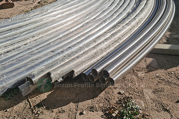 Stretch Bending of 51mm Stainless Steel Round Tubes