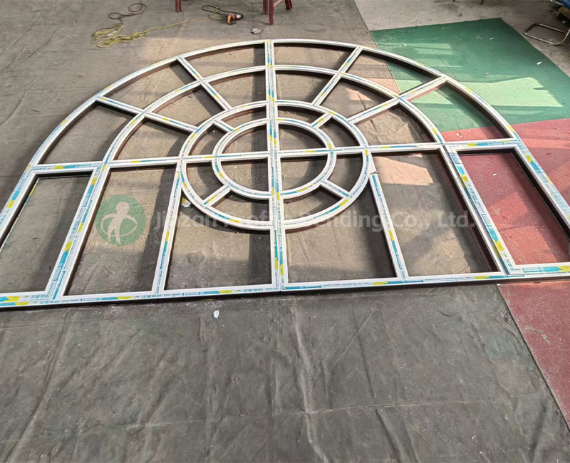 Integral Stretch Bending for Finished Arc Doors