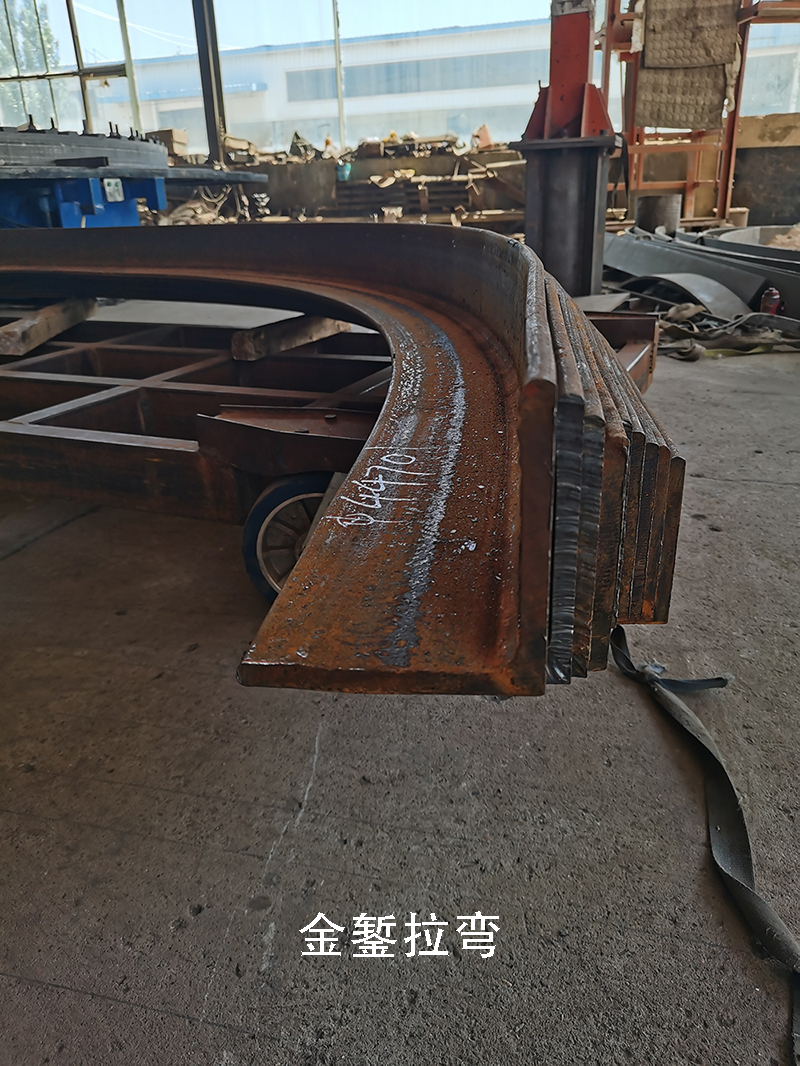 Stretch bending of 140 angle steel