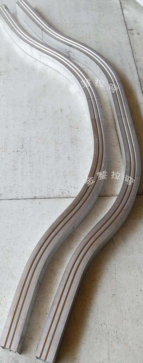 S-shaped Stretch Bending of Aluminum Square Tubes
